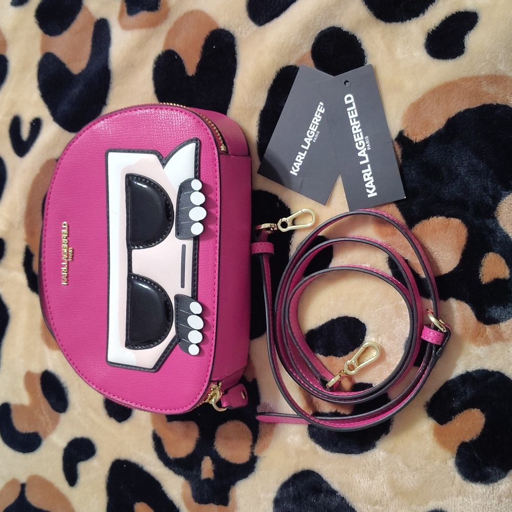 Karl Lagerfeld Fuchsia Crossbody Bag